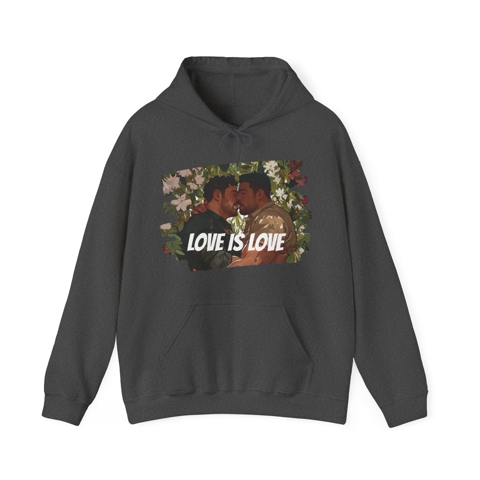 Love Is Love - Bears - Unisex Hoodie - Hoodie - Dark Heather - The Lucky Wombat
