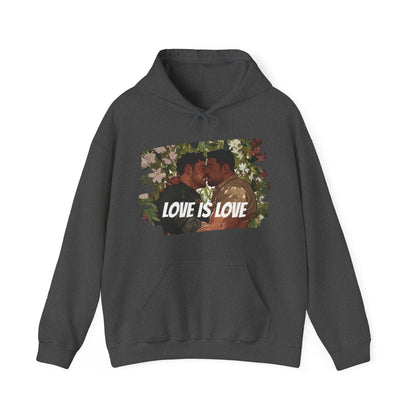 Love Is Love - Bears - Unisex Hoodie - Hoodie - Dark Heather - The Lucky Wombat