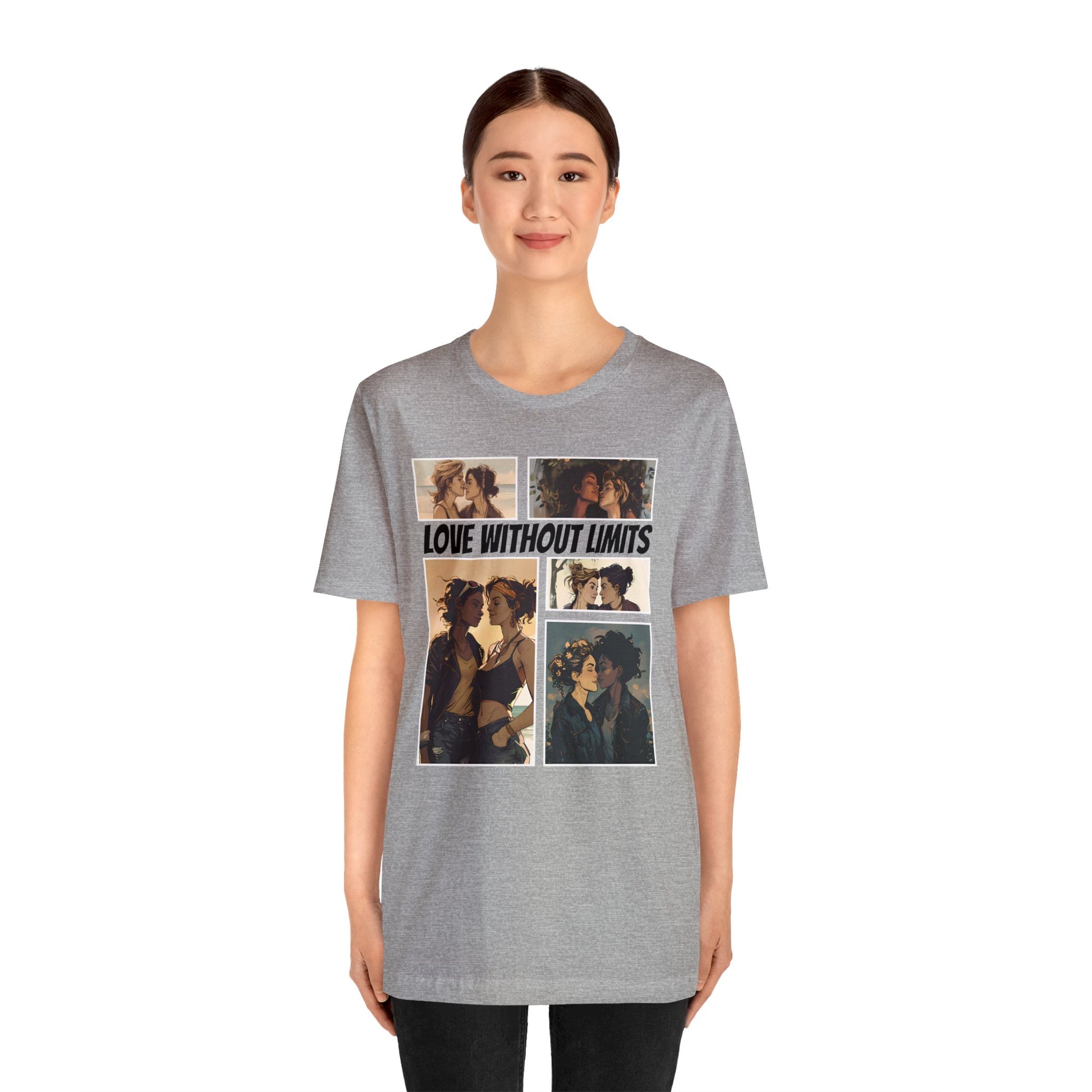 Love Without Limits - Girls - Unisex T-Shirt - T-Shirt - Athletic Heather - | The Lucky Wombat