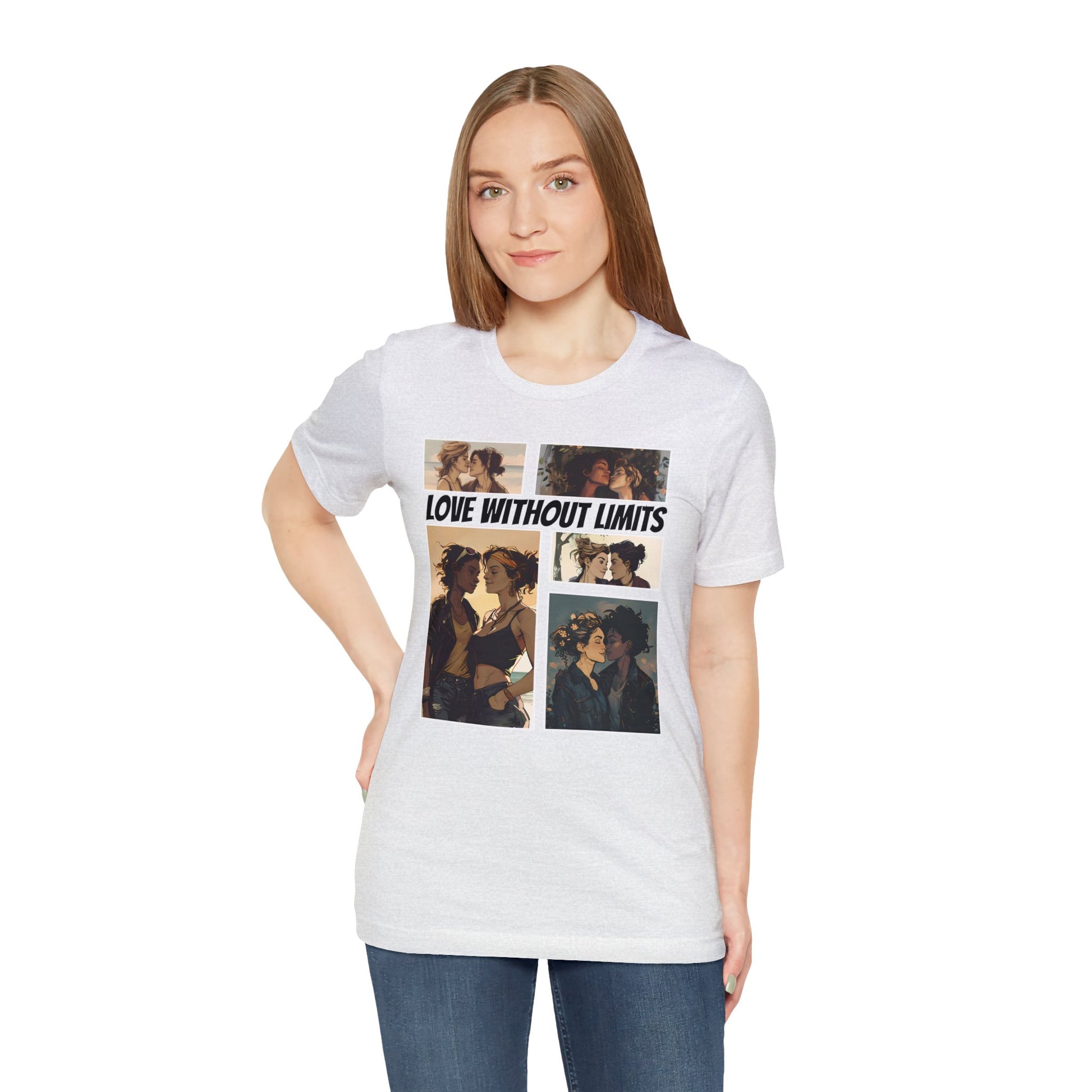 Love Without Limits - Girls - Unisex T-Shirt - T-Shirt - Ash - | The Lucky Wombat
