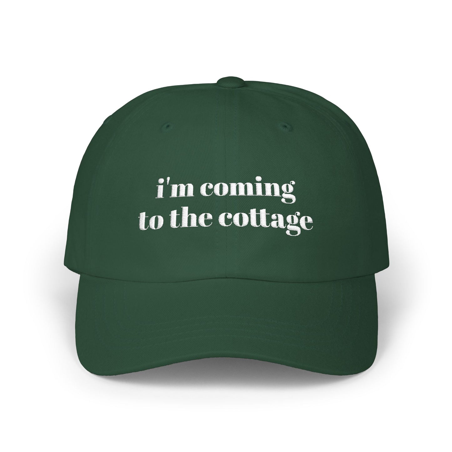 "I'm Coming to the Cottage" Classic Dad Cap