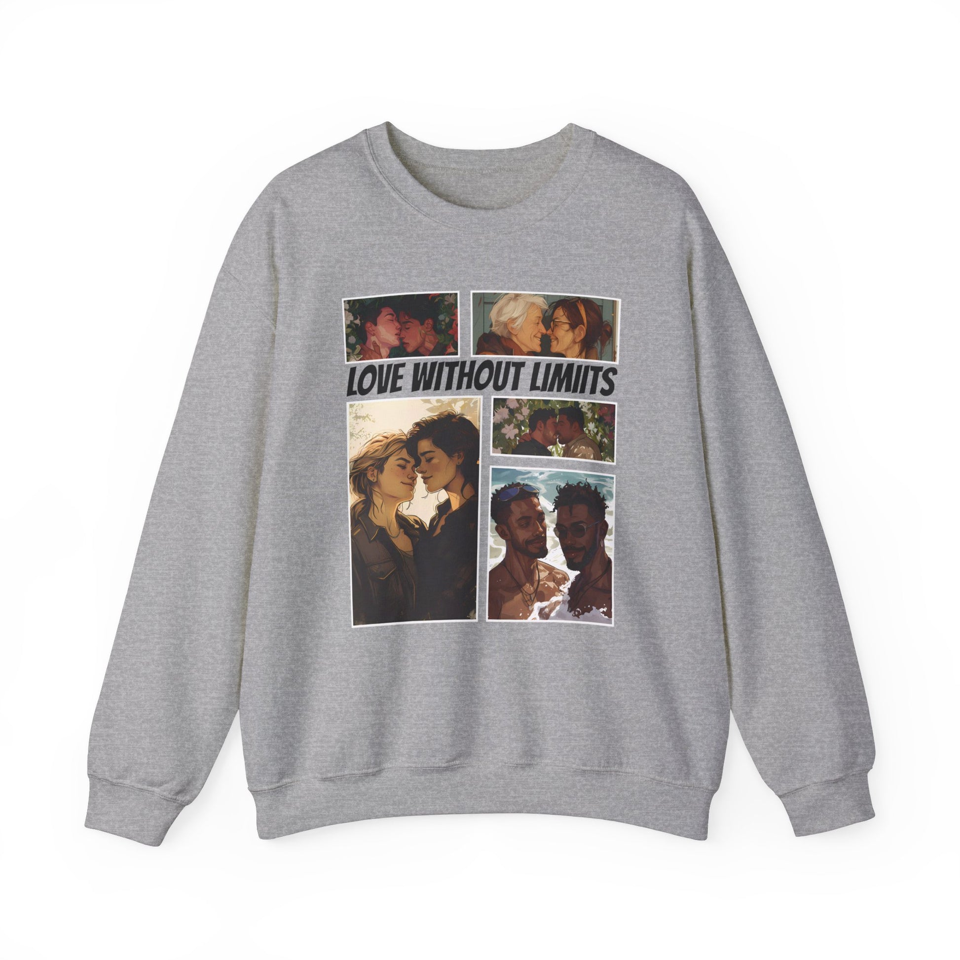 Love Without Limits - V003 - Unisex Sweatshirt - Sweatshirt - The Lucky Wombat