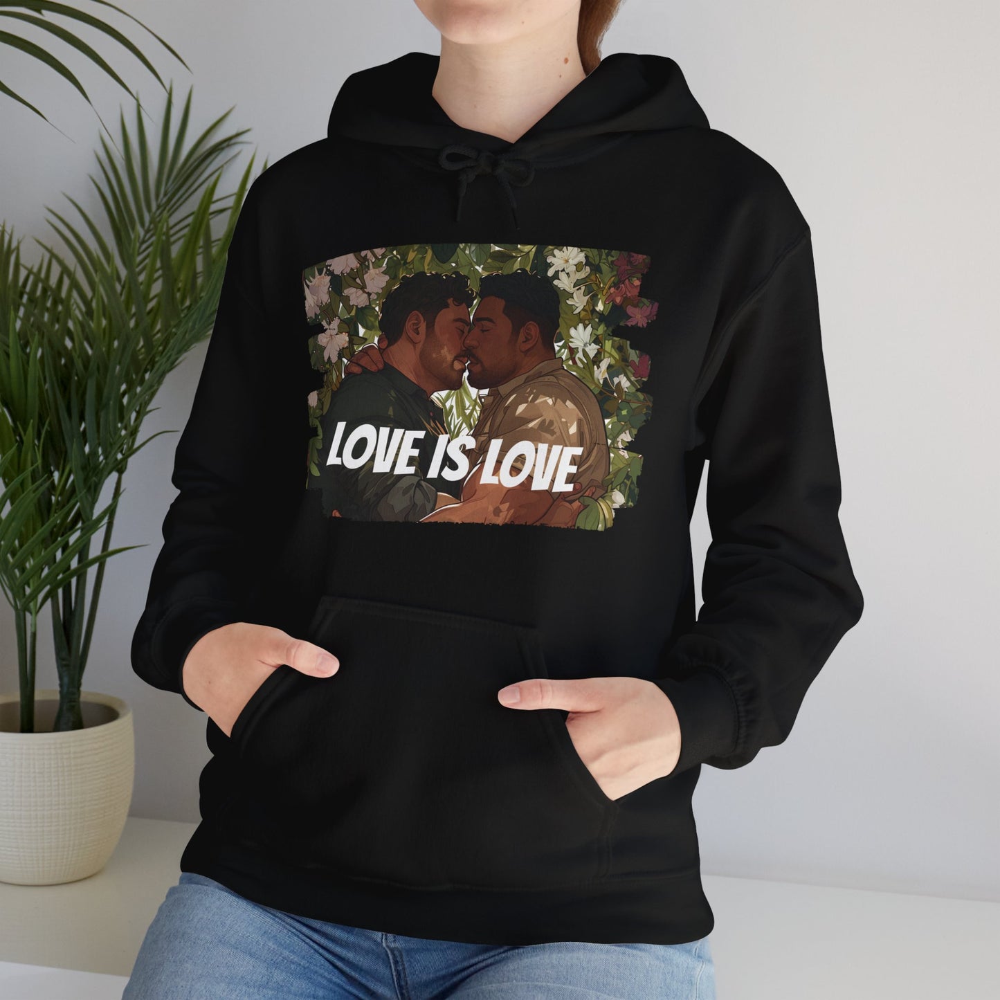 Love Is Love - Bears - Unisex Hoodie - Hoodie - Heather Navy - The Lucky Wombat
