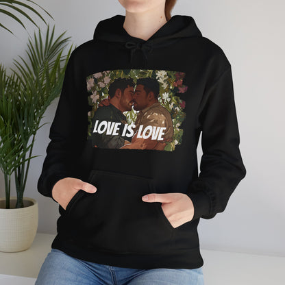 Love Is Love - Bears - Unisex Hoodie - Hoodie - Heather Navy - The Lucky Wombat