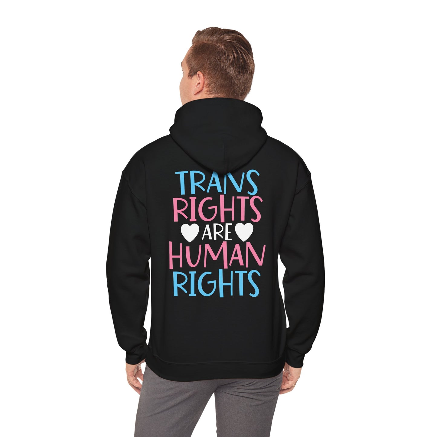 Trans Rights are Human Rights Hoodie - Hoodie - The Lucky Wombat