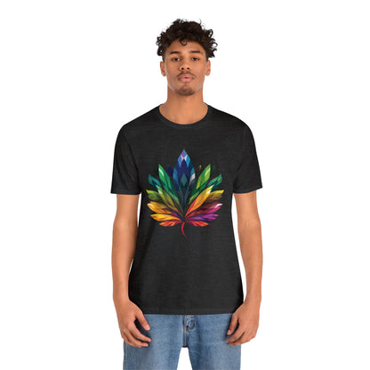 Rainbow-coloured Leaf - Unisex T-shirt