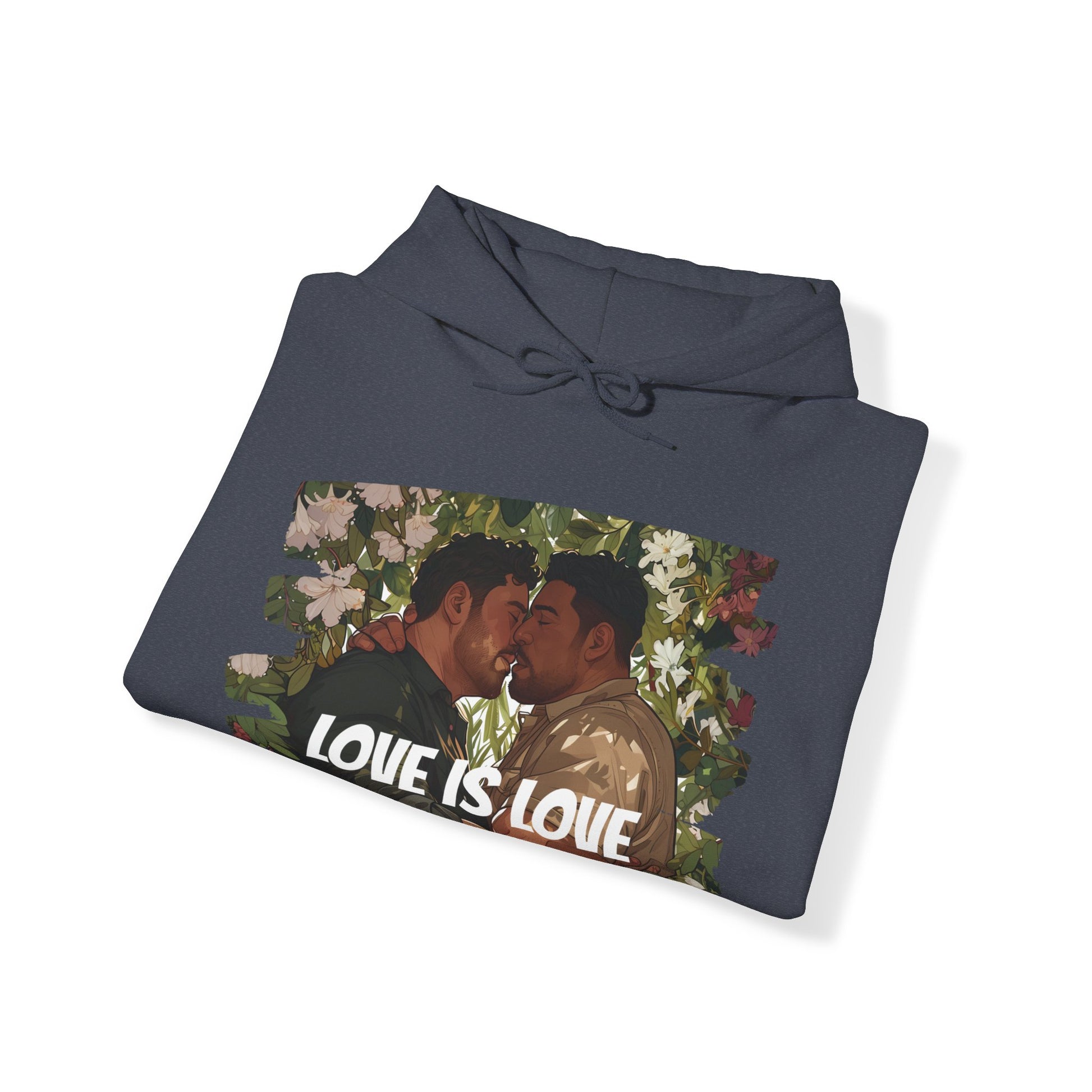 Love Is Love - Bears - Unisex Hoodie - Hoodie - Heather Navy - The Lucky Wombat