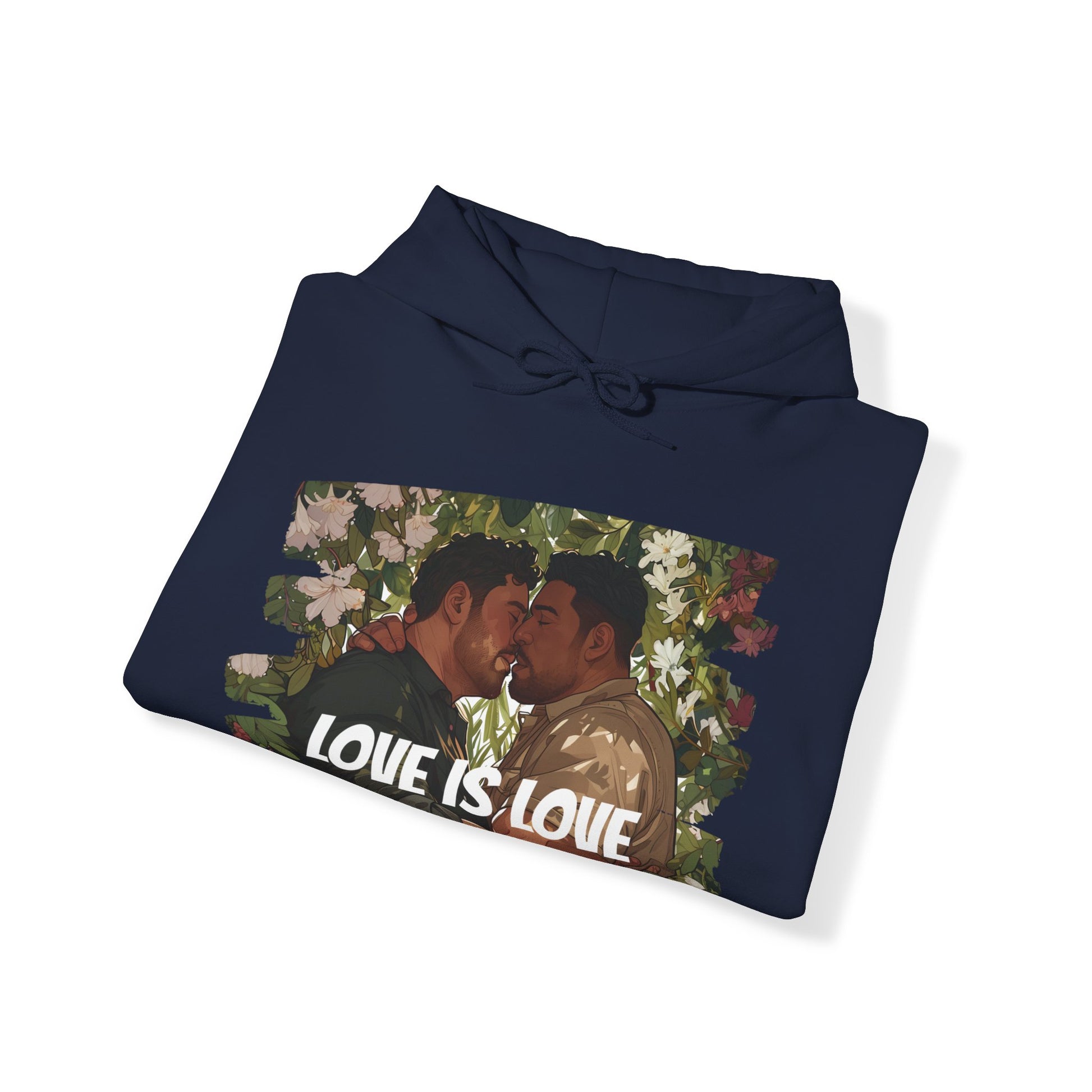 Love Is Love - Bears - Unisex Hoodie - Hoodie - Heather Navy - The Lucky Wombat