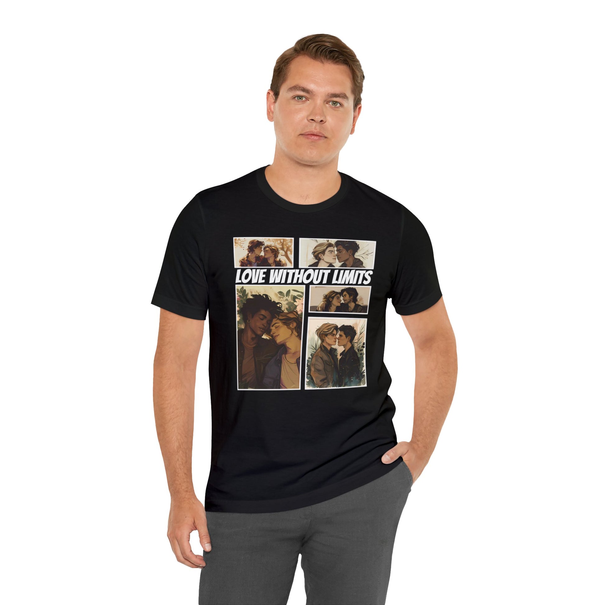 Love Without Limits - Boys - Unisex T-Shirt - T-Shirt - Black The Lucky Wombat
