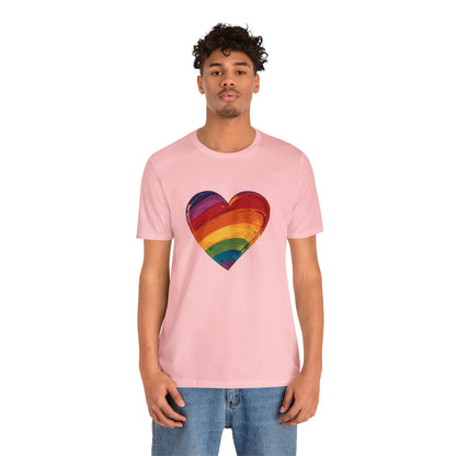 Cartoon Rainbow Heart - Unisex T-shirt