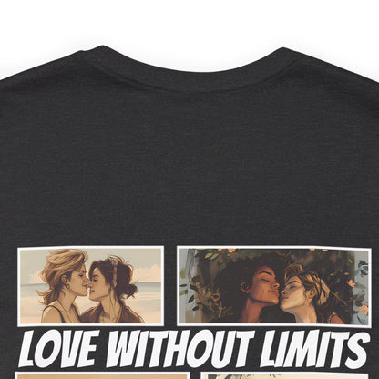 Love Without Limits - Girls - Unisex T-Shirt - T-Shirt - Dark Grey Heather - | The Lucky Wombat