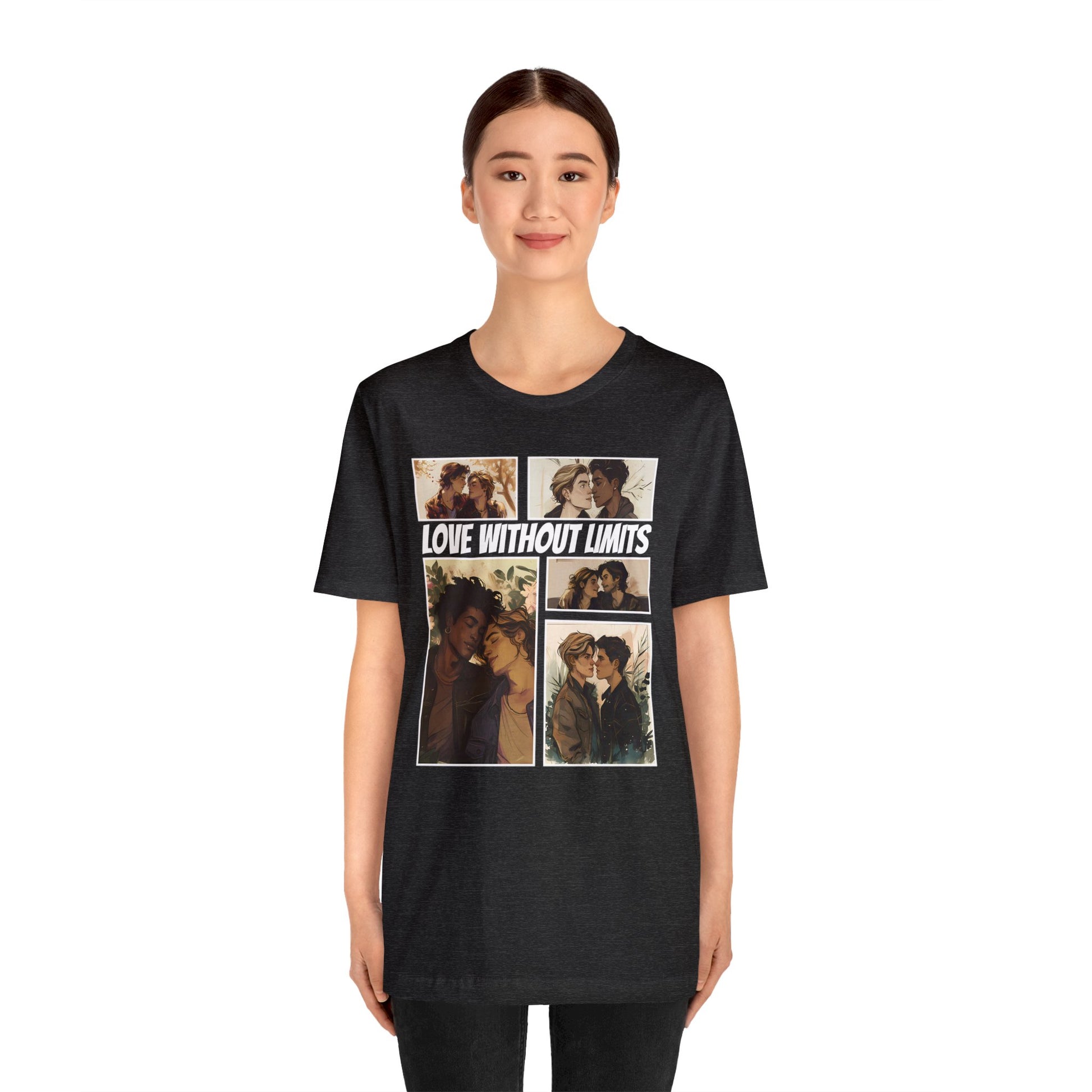 Love Without Limits - Boys - Unisex T-Shirt - T-Shirt - Dark Grey Heather The Lucky Wombat