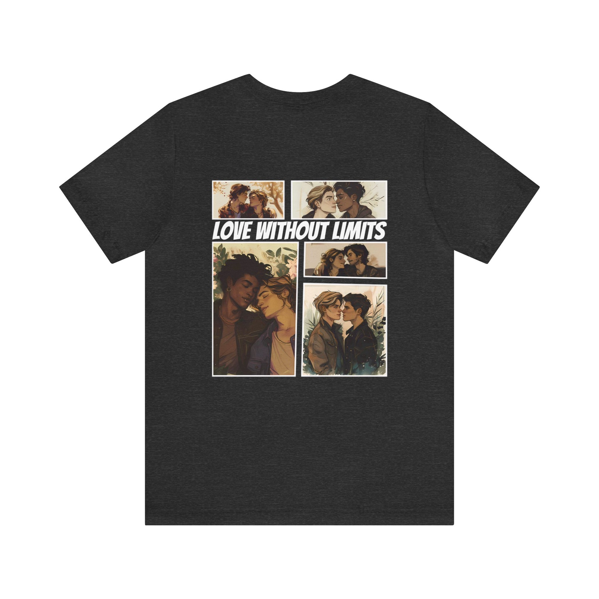 Love Without Limits - Boys - Unisex T-Shirt - T-Shirt - Dark Grey Heather The Lucky Wombat