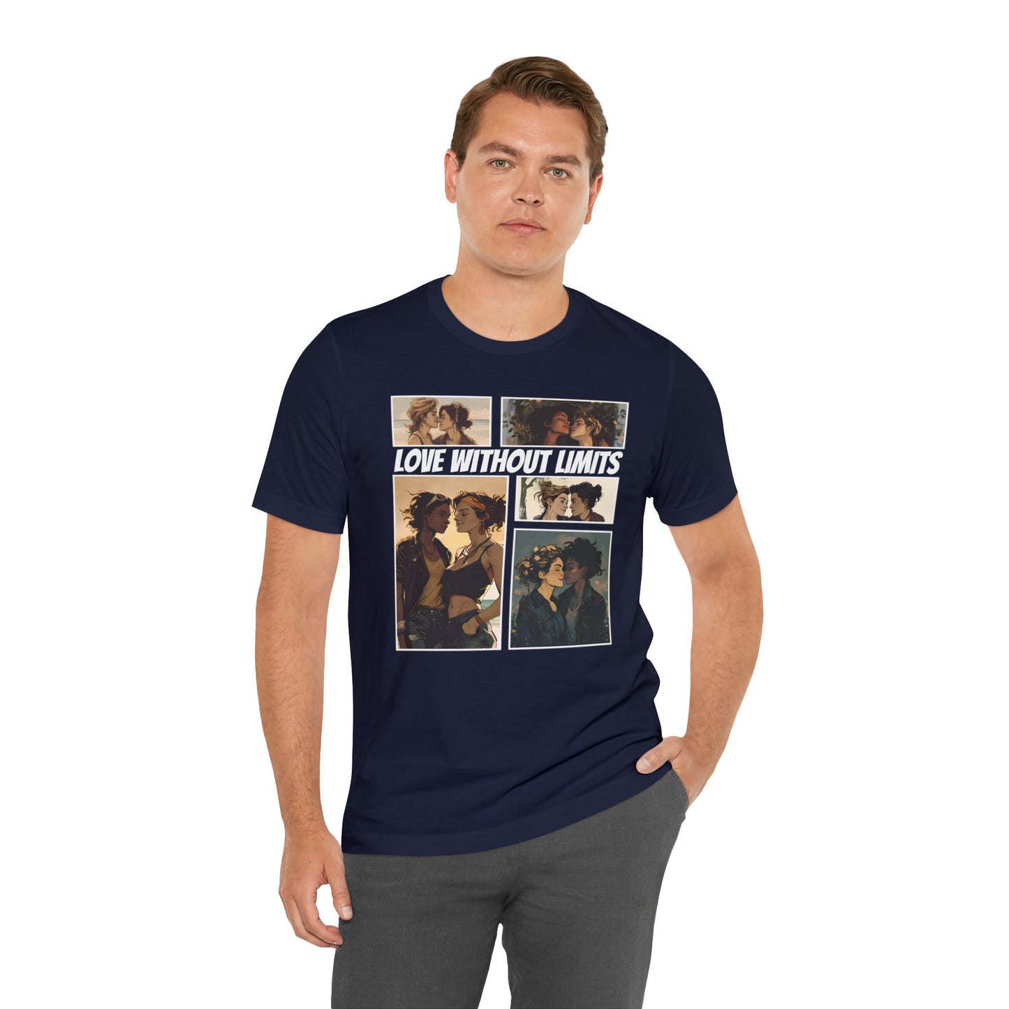 Love Without Limits - Girls - Unisex T-Shirt - T-Shirt - Navy - | The Lucky Wombat