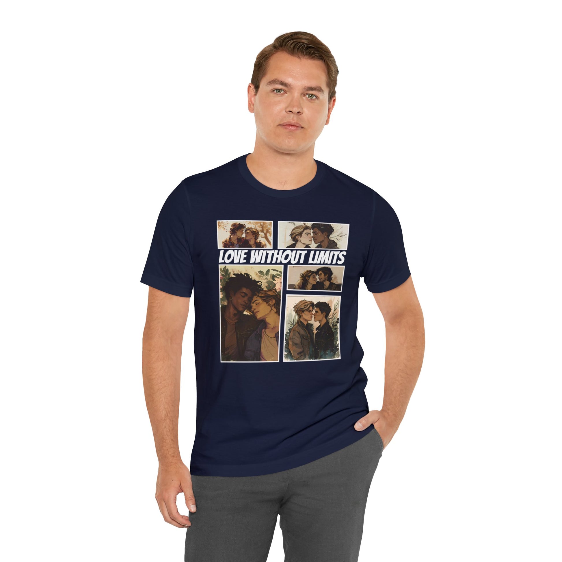 Love Without Limits - Boys - Unisex T-Shirt - T-Shirt - Navy The Lucky Wombat