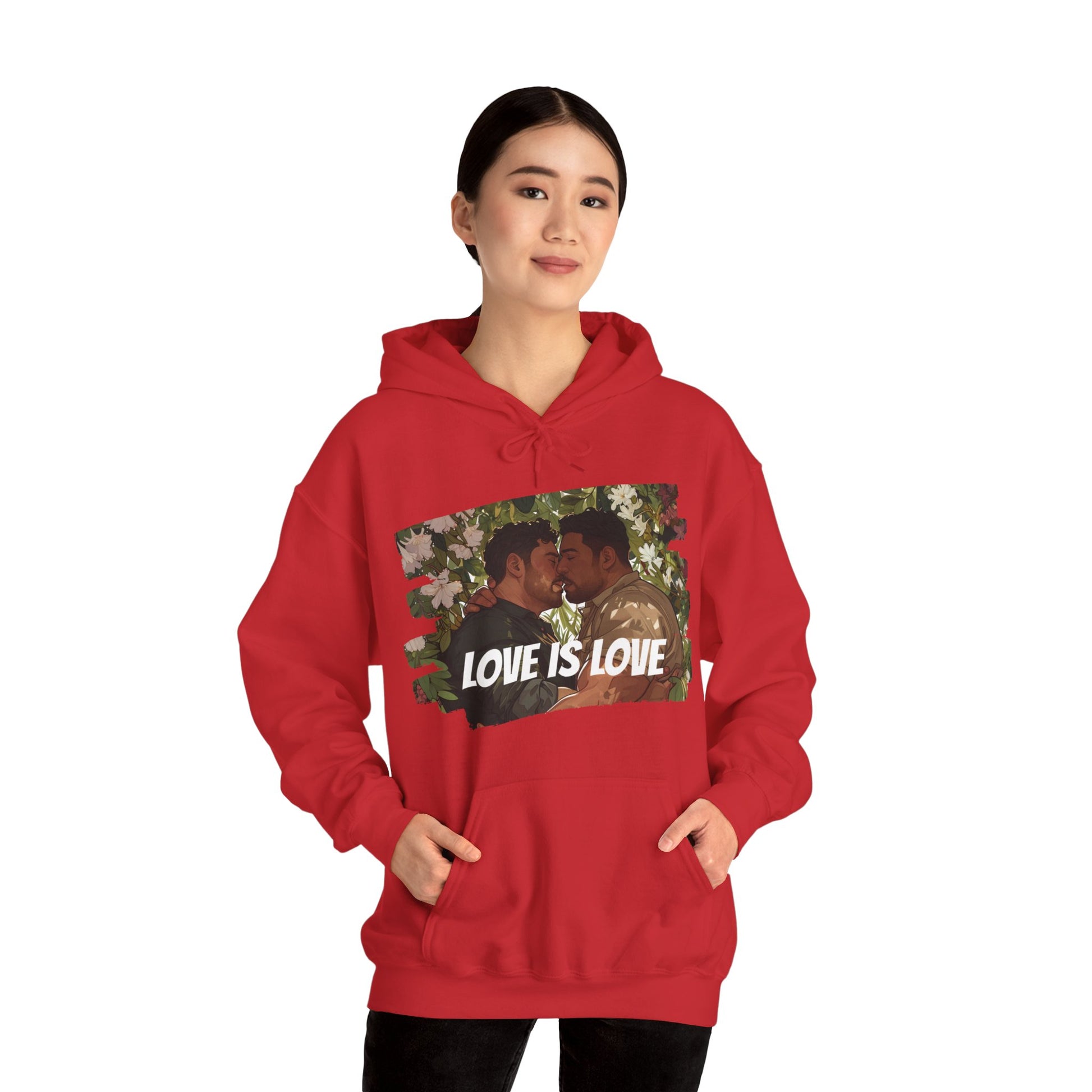 Love Is Love - Bears - Unisex Hoodie - Hoodie - Heather Navy - The Lucky Wombat