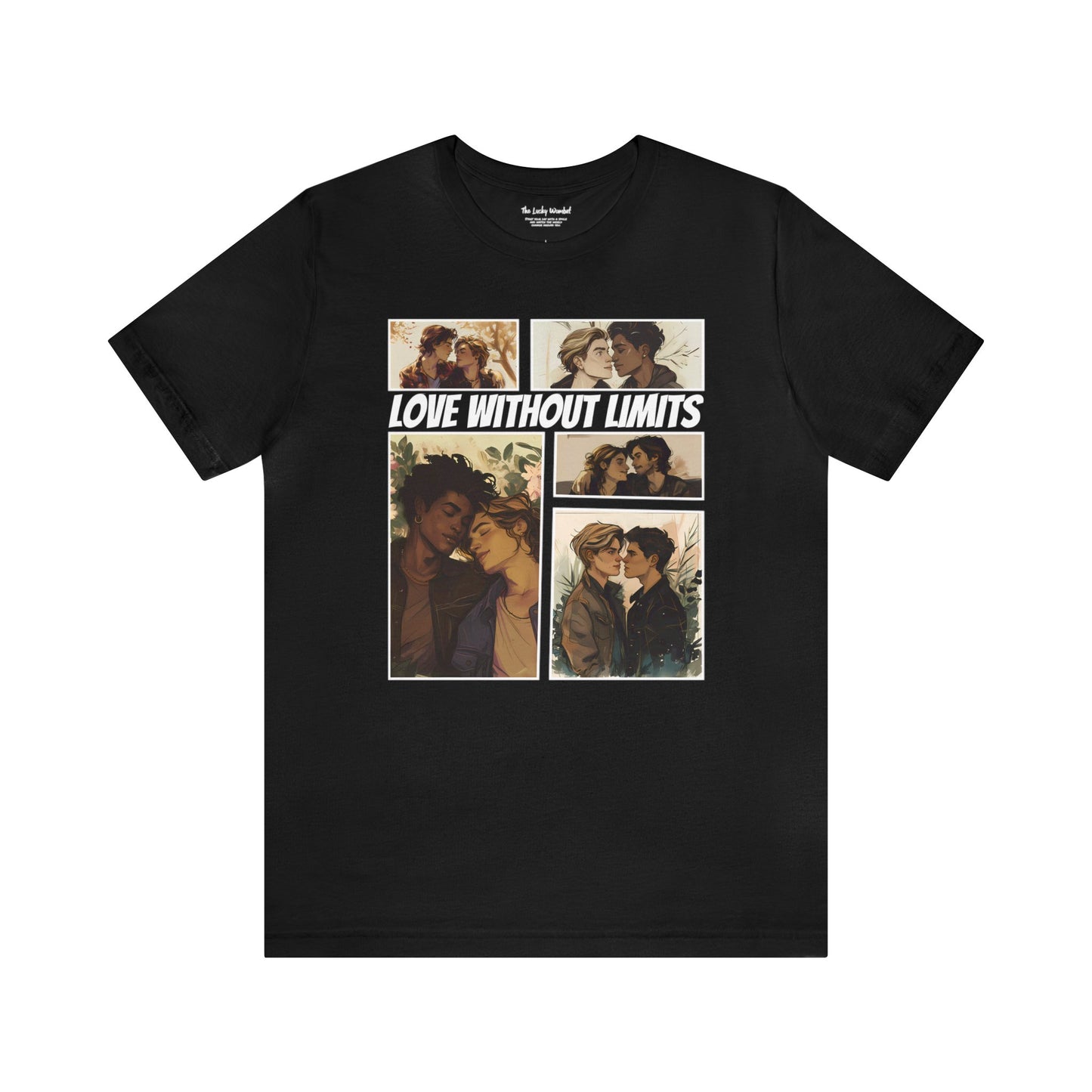 Love Without Limits - Boys - Unisex T-Shirt - T-Shirt - Black The Lucky Wombat