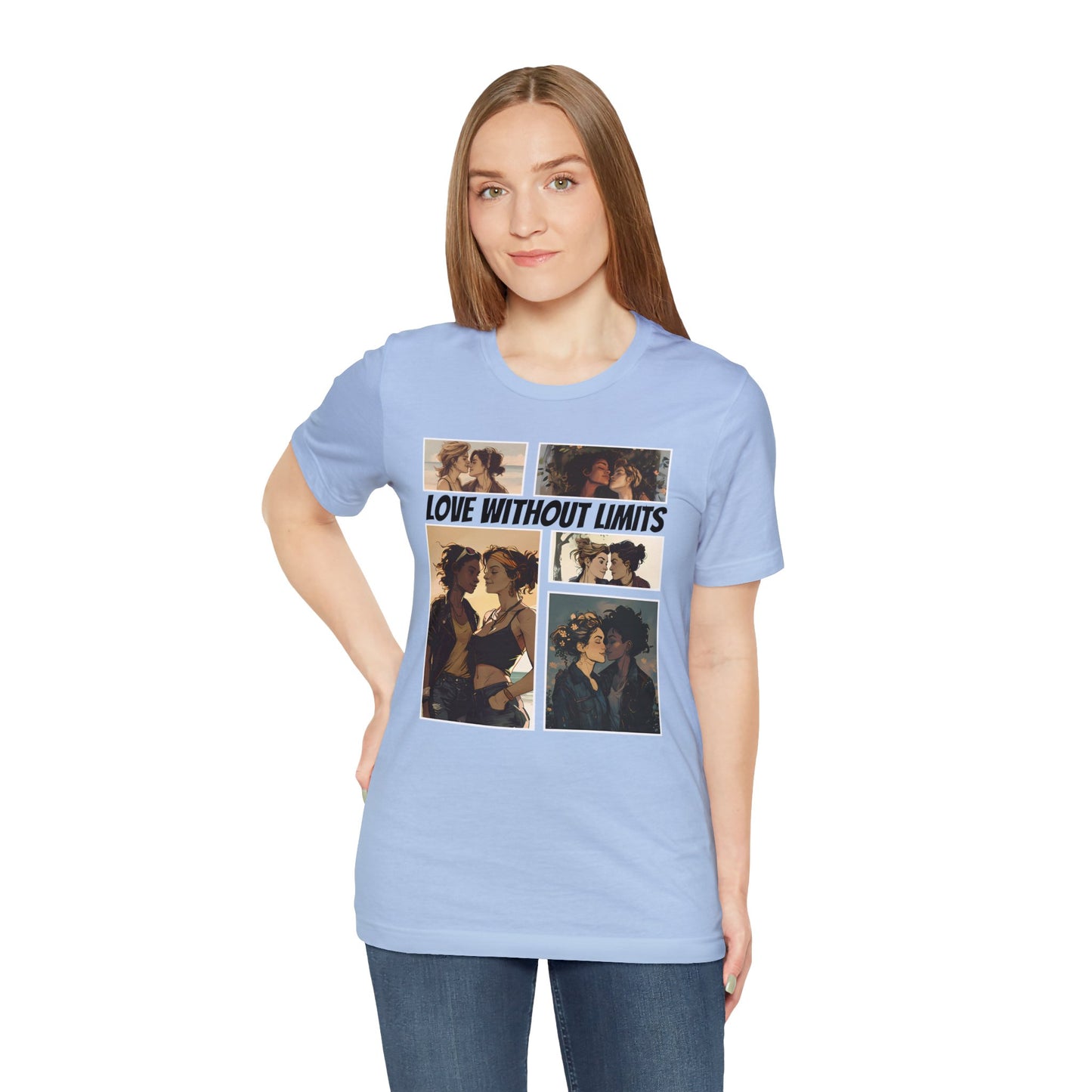 Love Without Limits - Girls - Unisex T-Shirt - T-Shirt - Baby Blue - | The Lucky Wombat