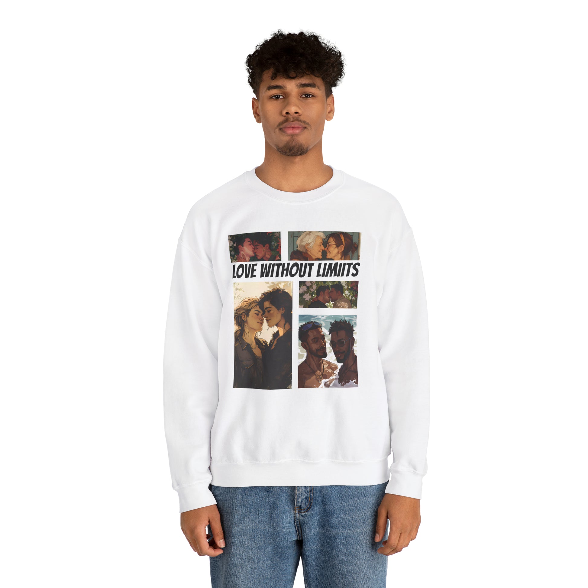 Love Without Limits - V003 - Unisex Sweatshirt - Sweatshirt - The Lucky Wombat