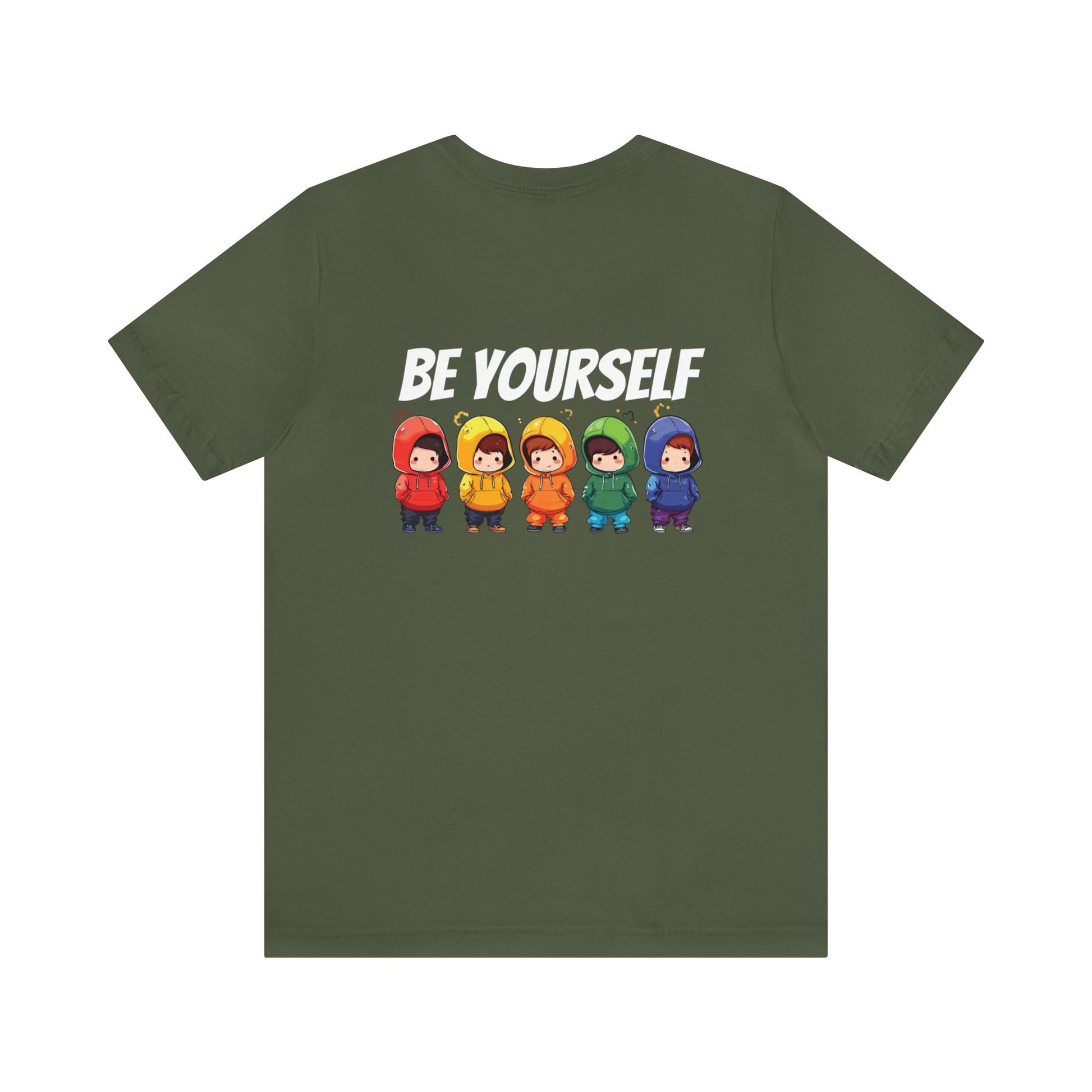 Cutties in Hoodies - Unisex T-Shirt - T-Shirt - Military Green - The Lucky Wombat