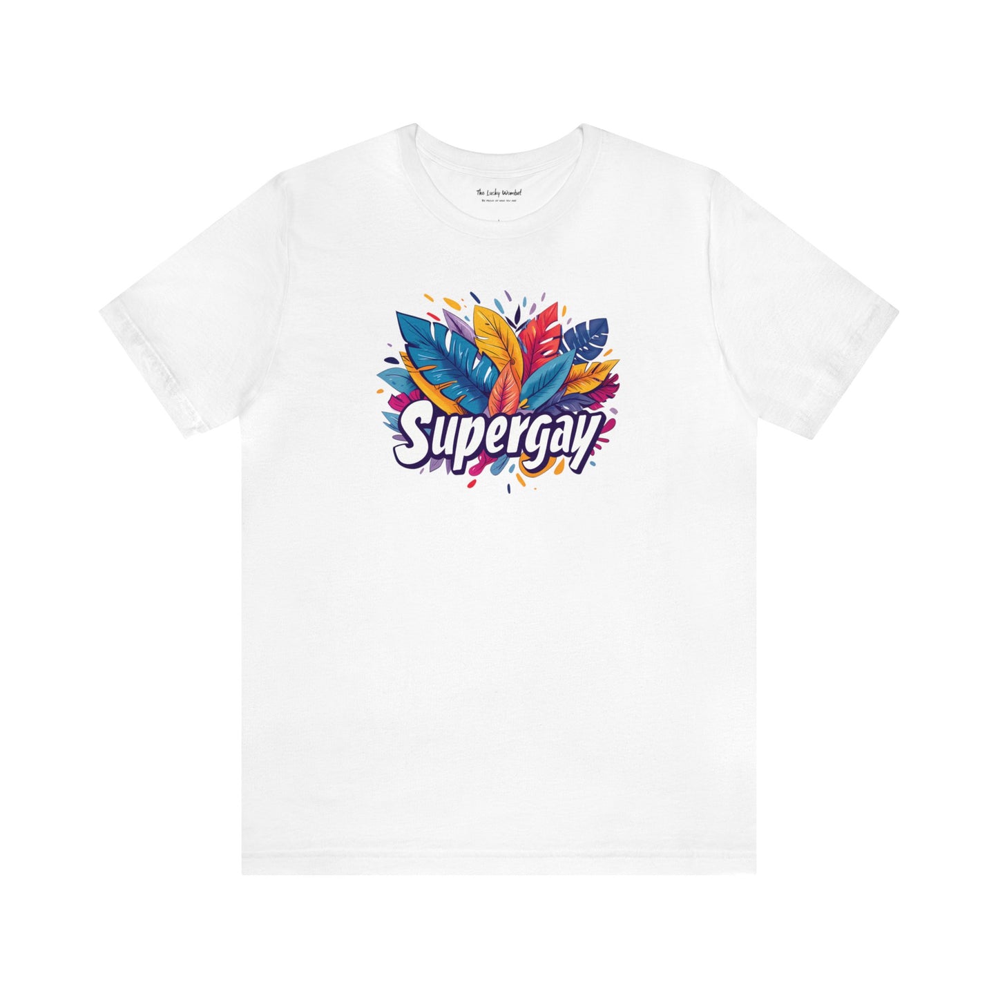 Supergay Unisex T-shirt - T-Shirt - White - S - The Lucky Wombat