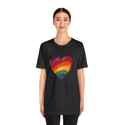 Cartoon Rainbow Heart - Unisex T-shirt