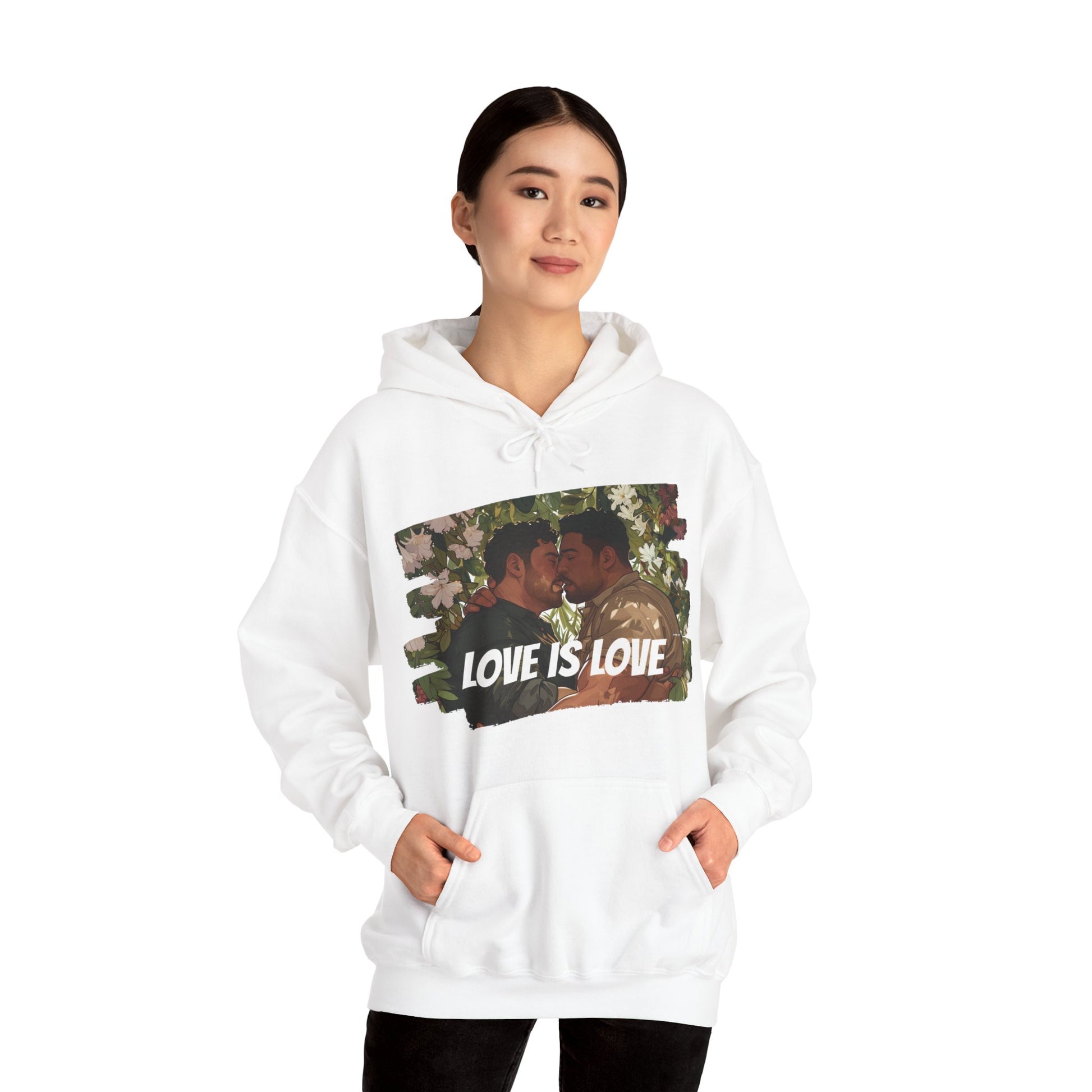Love Is Love - Bears - Unisex Hoodie - Hoodie - Heather Navy - The Lucky Wombat