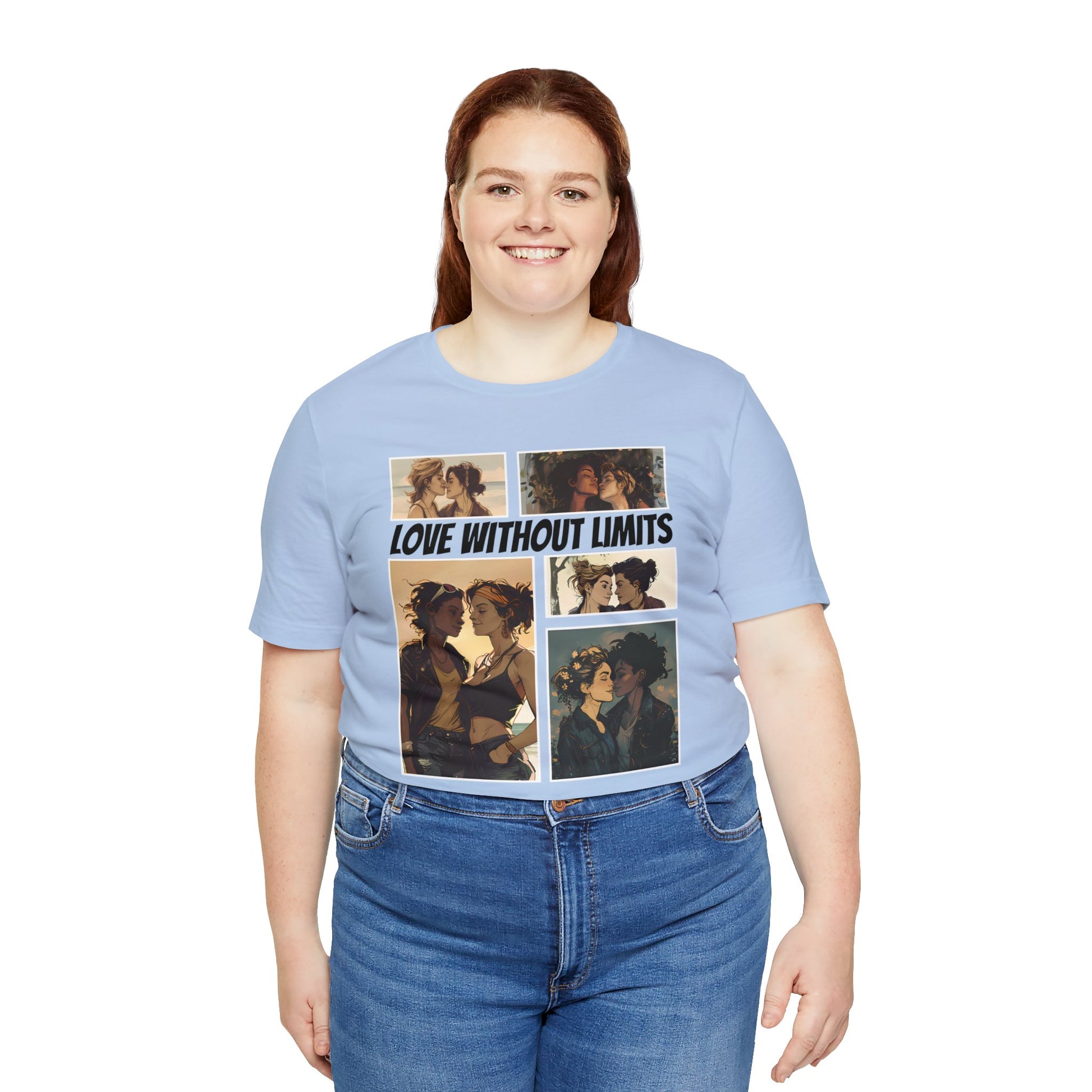 Love Without Limits - Girls - Unisex T-Shirt - T-Shirt - Baby Blue - | The Lucky Wombat