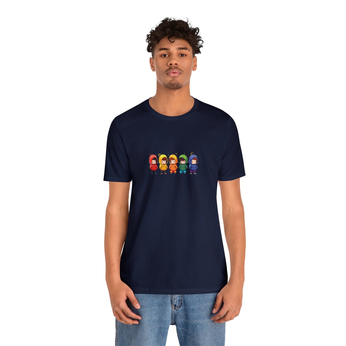 Cutties in Hoodies - Unisex T-Shirt - T-Shirt - Navy - The Lucky Wombat