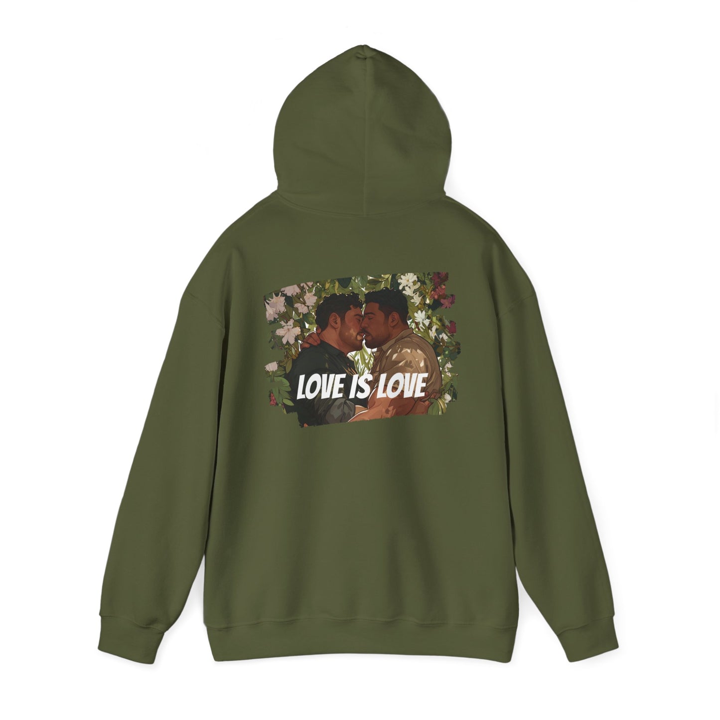 Love Is Love - Bears - Unisex Hoodie - Hoodie - Heather Navy - The Lucky Wombat