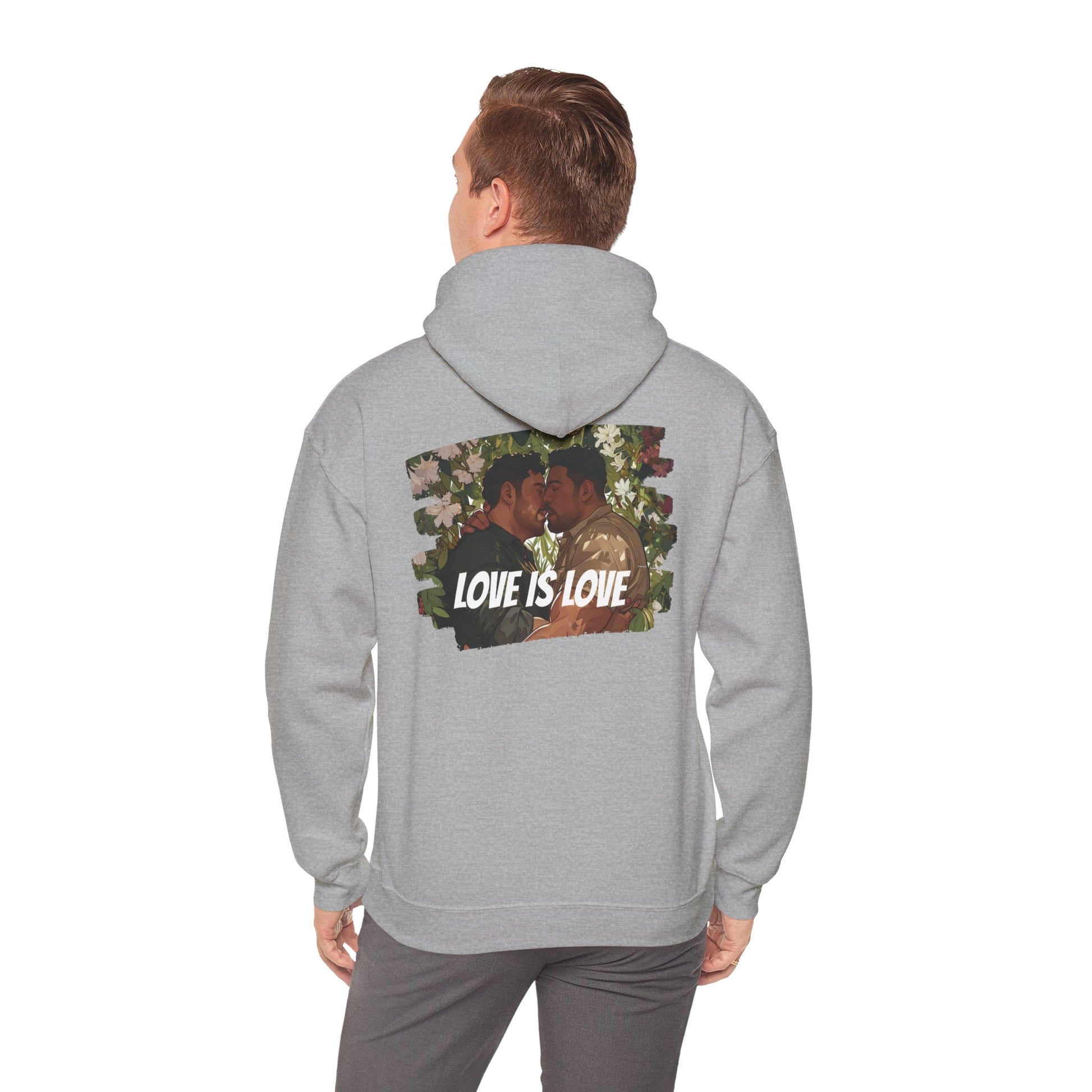 Love Is Love - Bears - Unisex Hoodie - Hoodie - Heather Navy - The Lucky Wombat