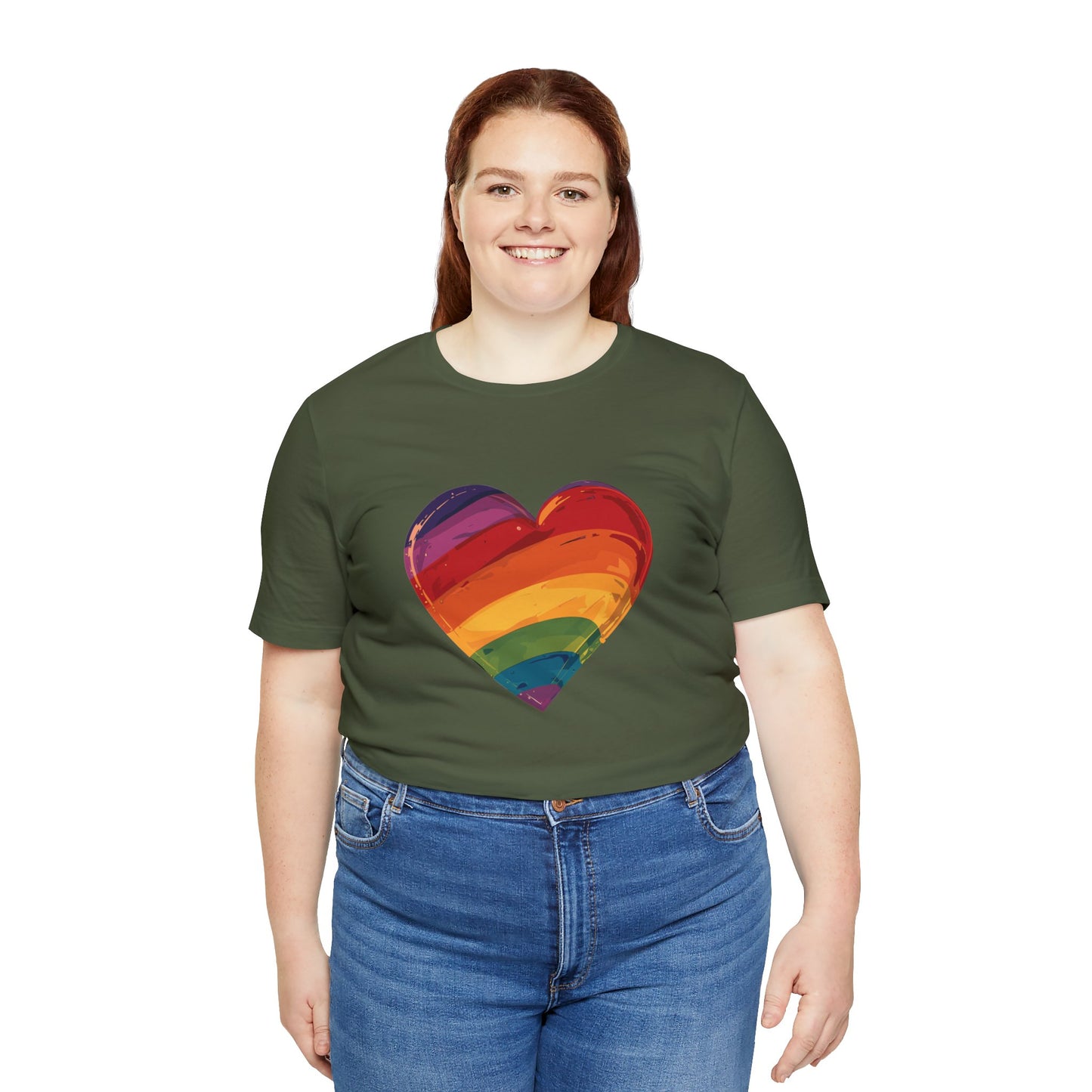 Cartoon Rainbow Heart - Unisex T-shirt