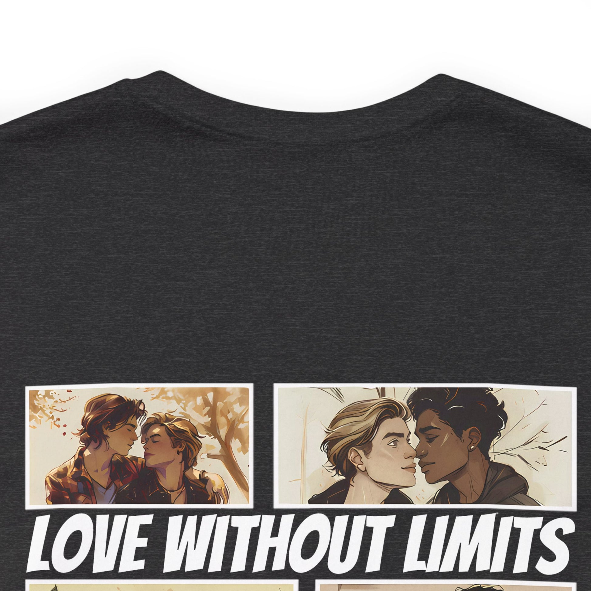 Love Without Limits - Boys - Unisex T-Shirt - T-Shirt - Dark Grey Heather The Lucky Wombat
