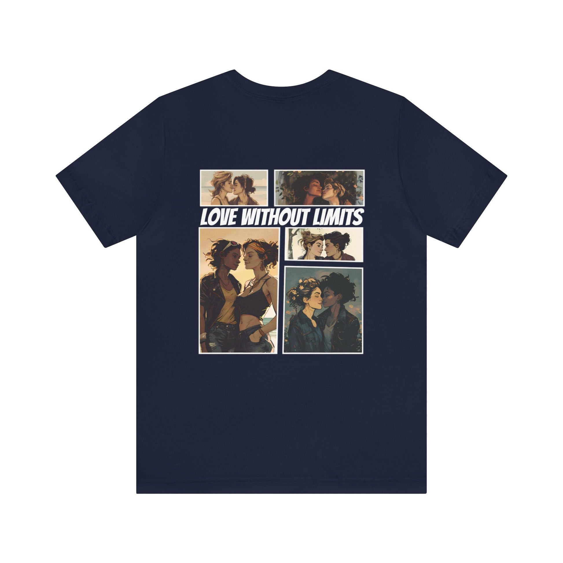 Love Without Limits - Girls - Unisex T-Shirt - T-Shirt - Navy - | The Lucky Wombat