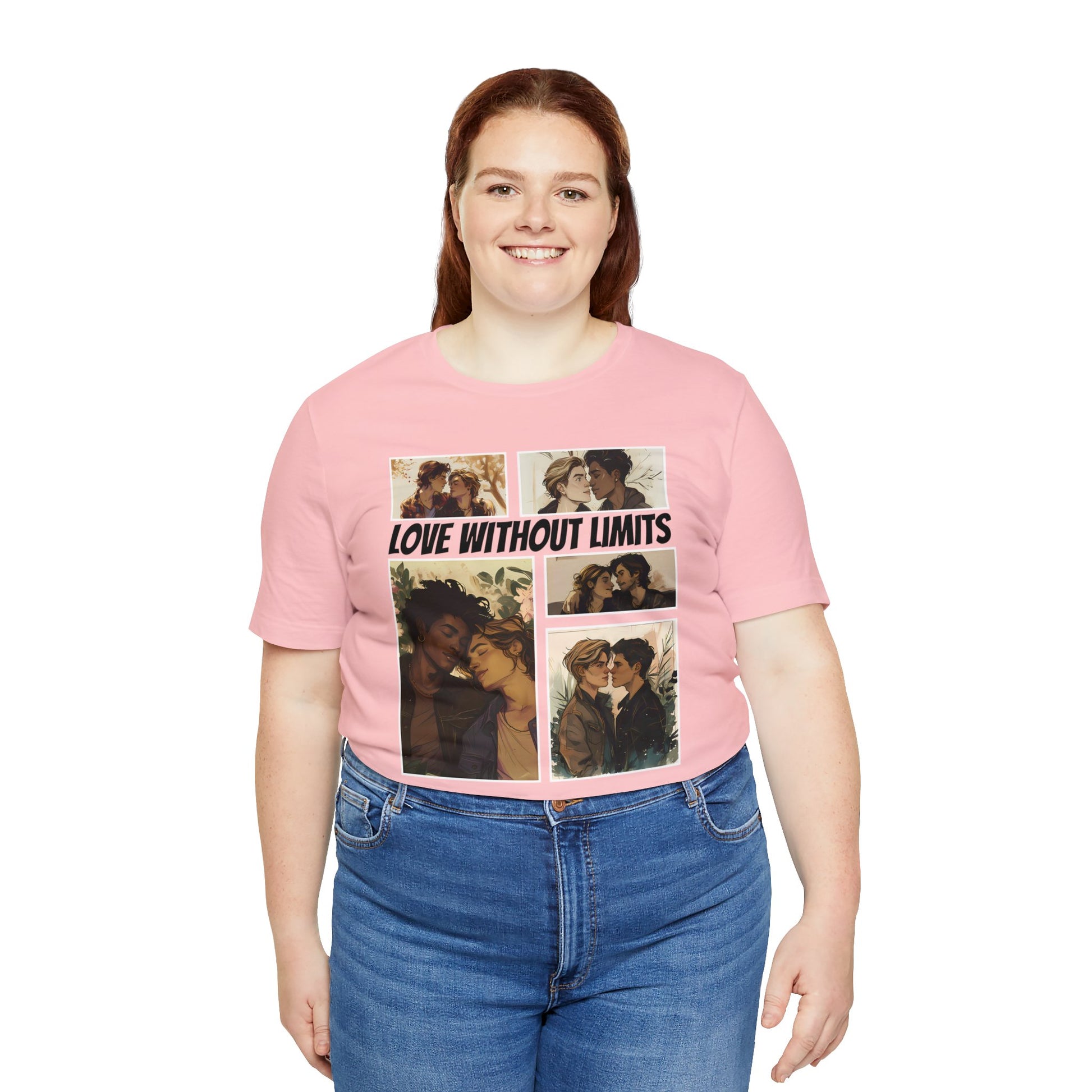 Love Without Limits - Boys - Unisex T-Shirt - T-Shirt - Pink The Lucky Wombat