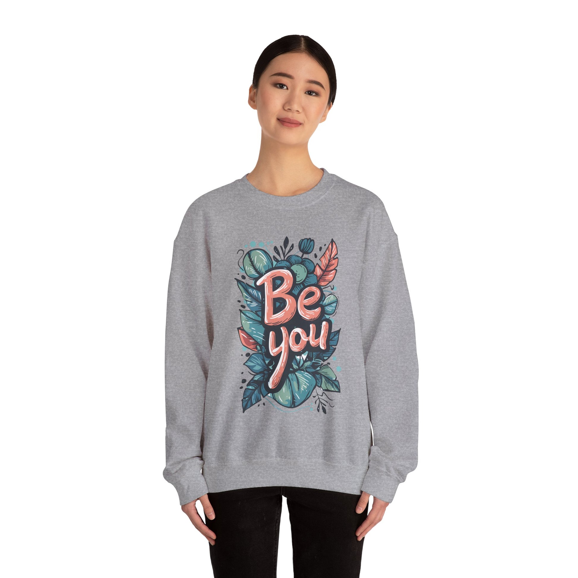Leaves Be you Unisex Sweatshirt - Sweatshirt - The Lucky Wombat