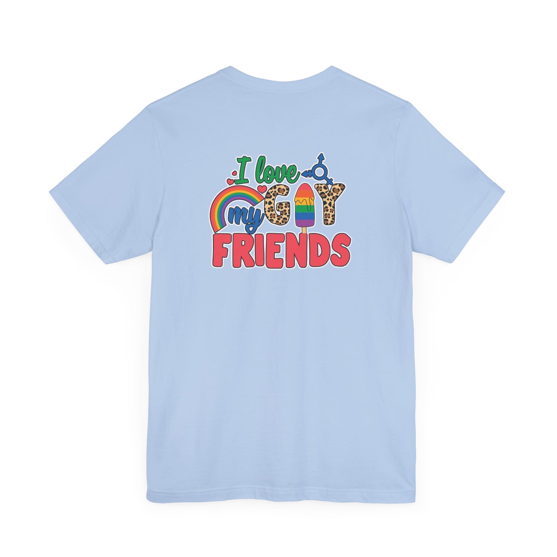 I Love My Gay Friends T-shirt - T-Shirt - Dark Grey Heather The Lucky Wombat