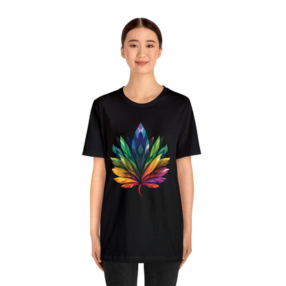 Rainbow-coloured Leaf - Unisex T-shirt