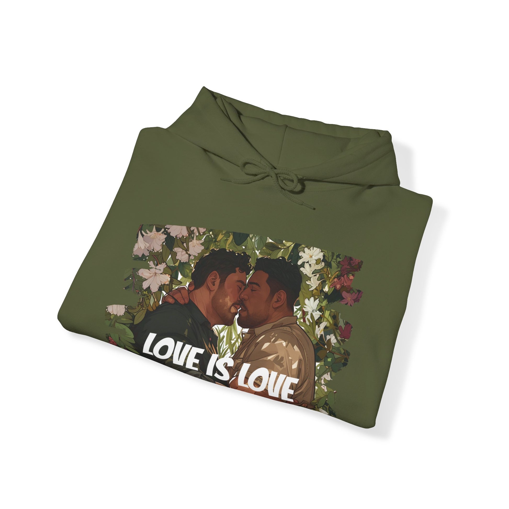 Love Is Love - Bears - Unisex Hoodie - Hoodie - Heather Navy - The Lucky Wombat