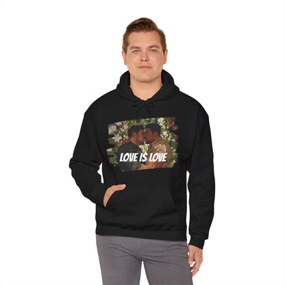 Love Is Love - Bears - Unisex Hoodie - Hoodie - Heather Navy - The Lucky Wombat