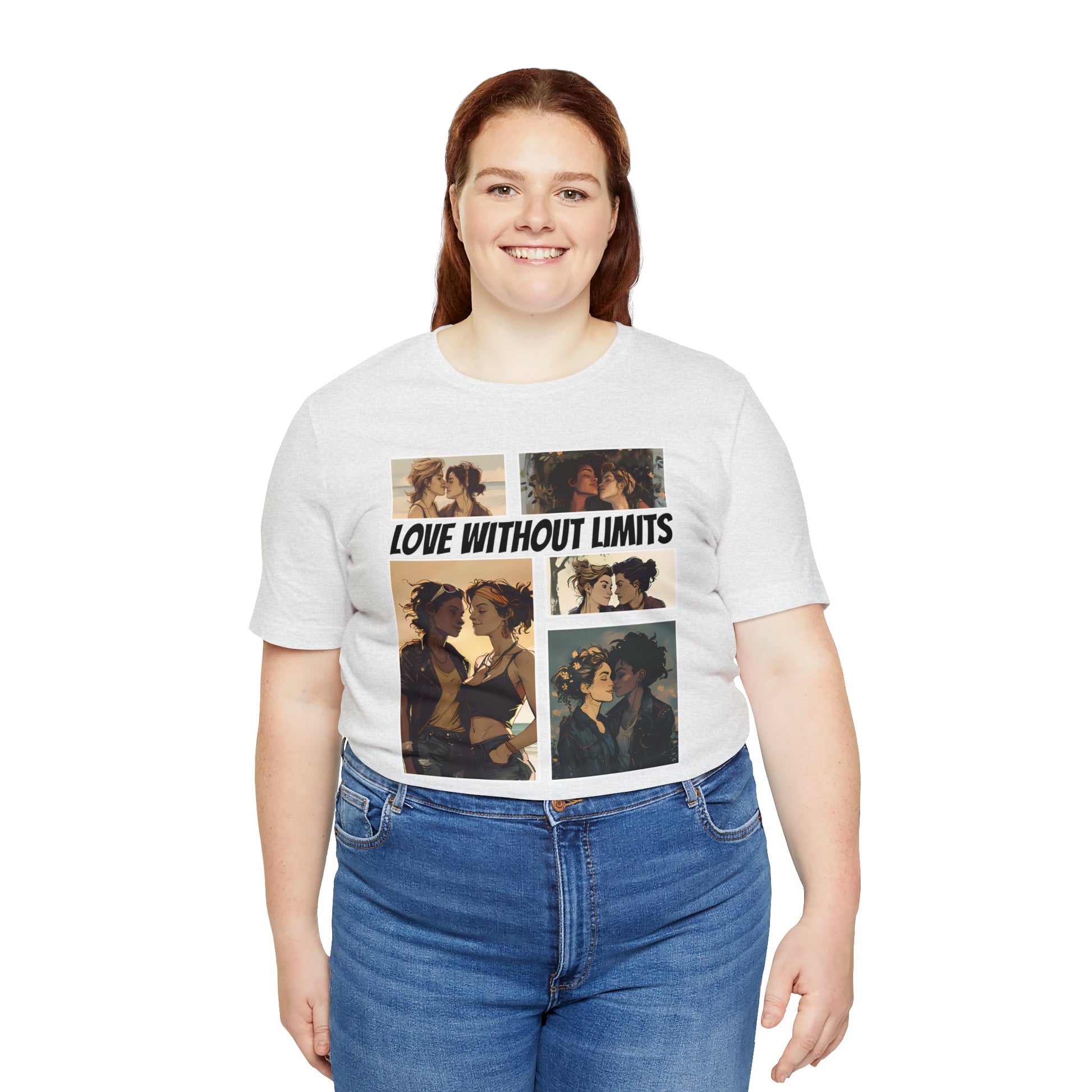 Love Without Limits - Girls - Unisex T-Shirt - T-Shirt - Ash - | The Lucky Wombat