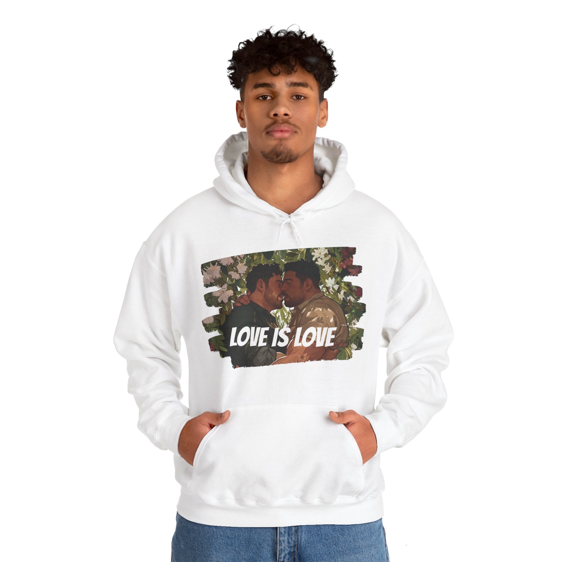 Love Is Love - Bears - Unisex Hoodie - Hoodie - Heather Navy - The Lucky Wombat