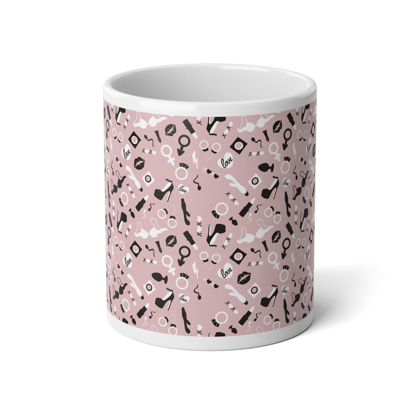 Adult Sex Toys, Pink Mega Mug, 20oz - Mug - The Lucky Wombat