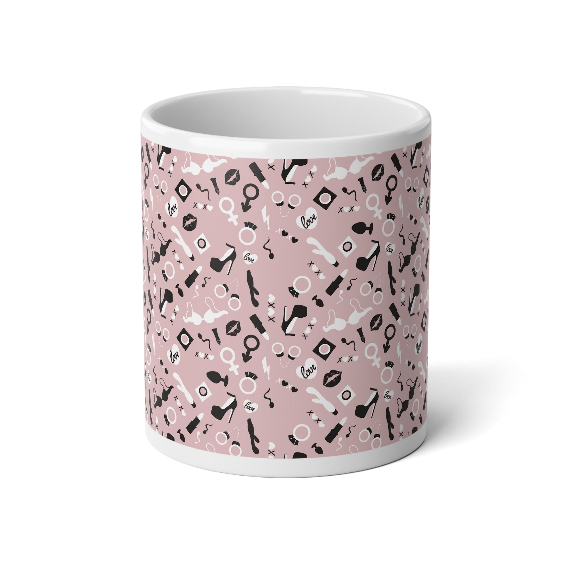 Adult Sex Toys, Pink Mega Mug, 20oz - Mug - The Lucky Wombat