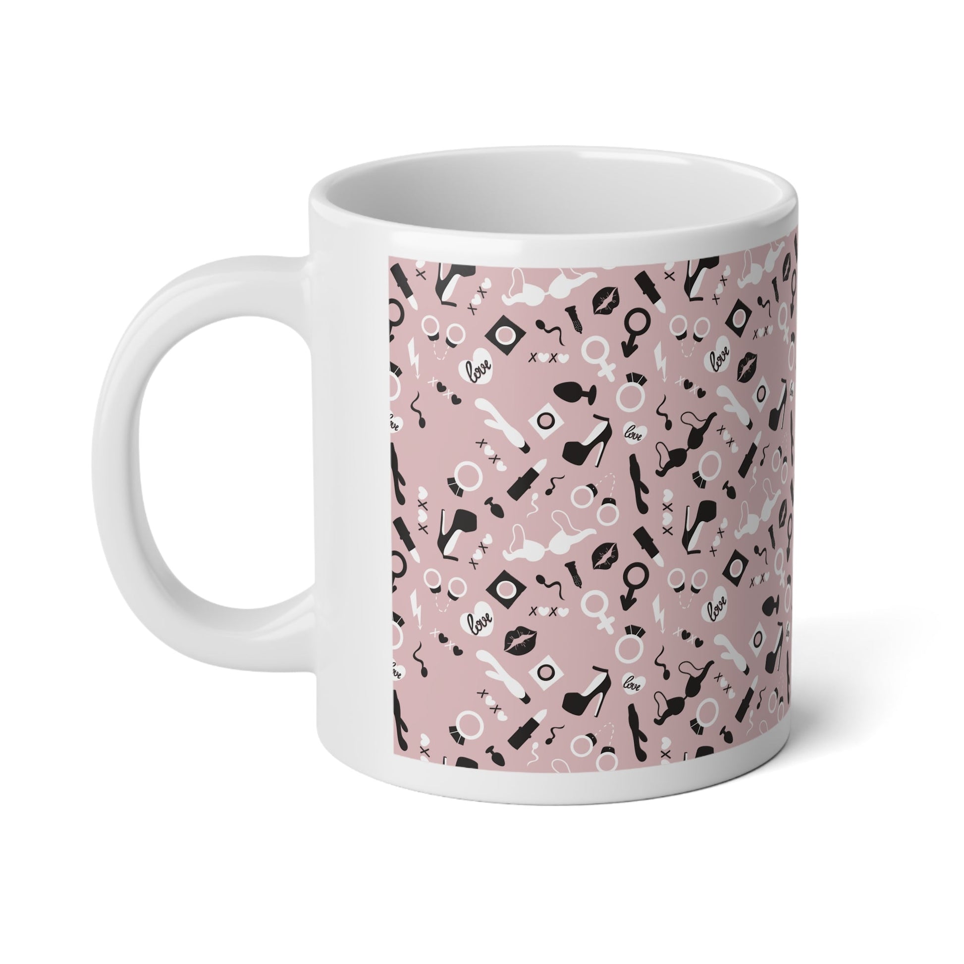 Adult Sex Toys, Pink Mega Mug, 20oz - Mug - The Lucky Wombat