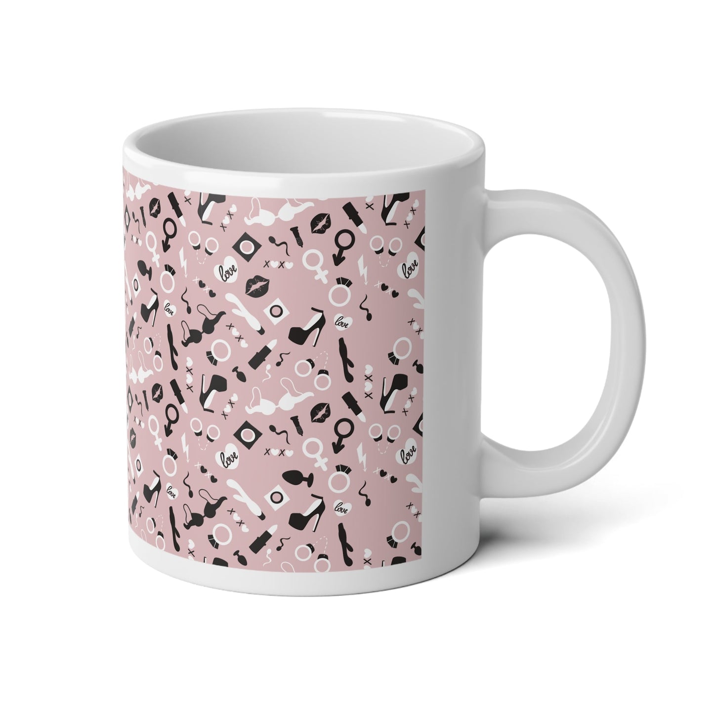 Adult Sex Toys, Pink Mega Mug, 20oz - Mug - The Lucky Wombat