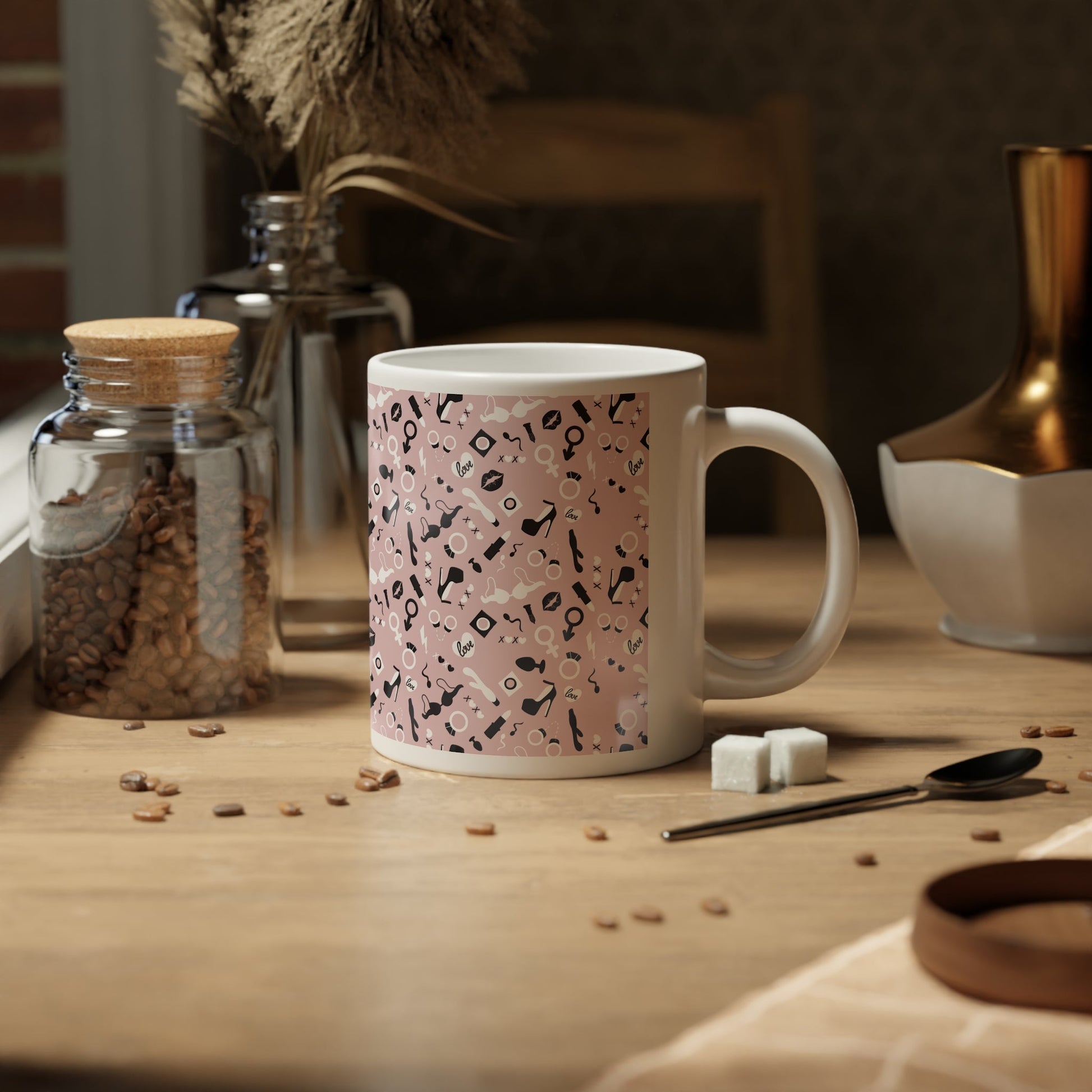 Adult Sex Toys, Pink Mega Mug, 20oz - Mug - The Lucky Wombat