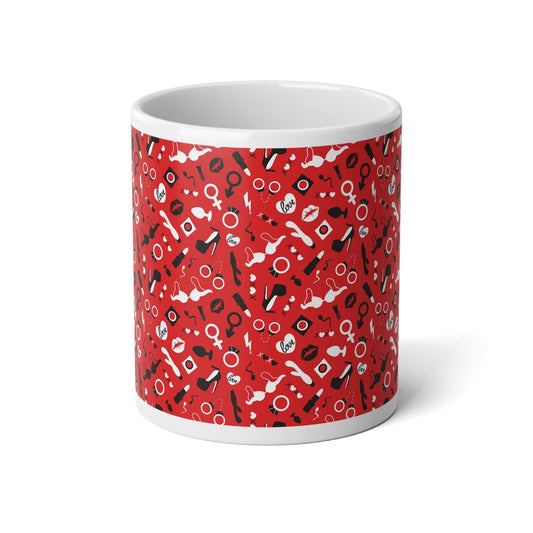 Adult Sex Toys, Red Mega Mug, 20oz - Mug - The Lucky Wombat