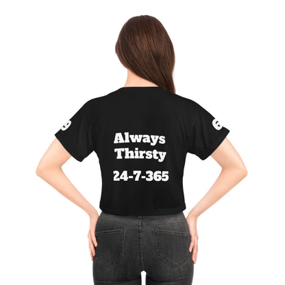 Always Thirsty - Crop Top - All Over Prints - The Lucky Wombat