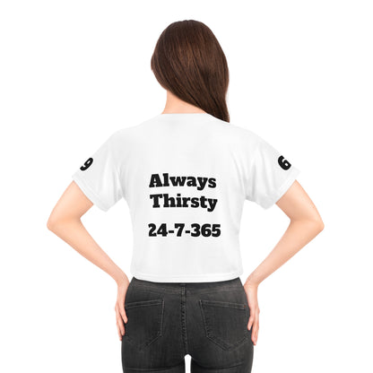 Always Thirsty - Crop Top - All Over Prints - The Lucky Wombat